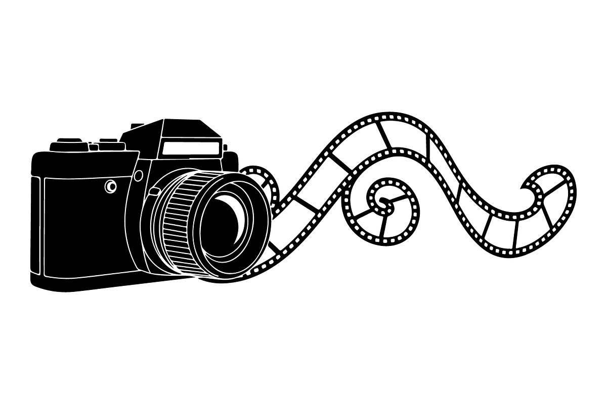 Vintage Camera Film Silhouette, an Object Illustration by yasushie (Photo 27 of 31)