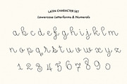 Midnight Diner Left-leaning Script, a Script Font by Leah Design (Thumbnail 9 of 20)