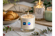 Burning Glass Candle Label Mockup, a Product Mockup by MockupWizard (Thumbnail 1 of 5)