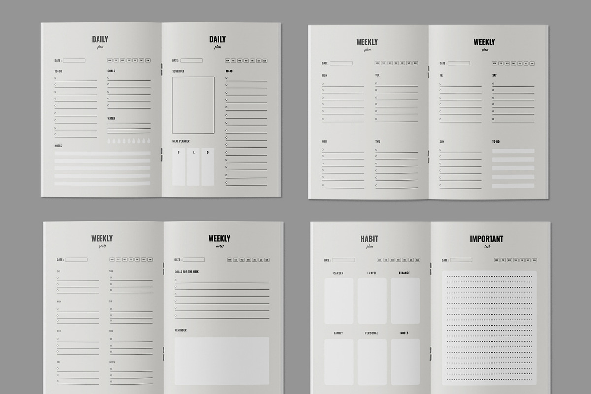 Daily planner Template, a Stationery Template by ContestDesign (Photo 2 of 3)