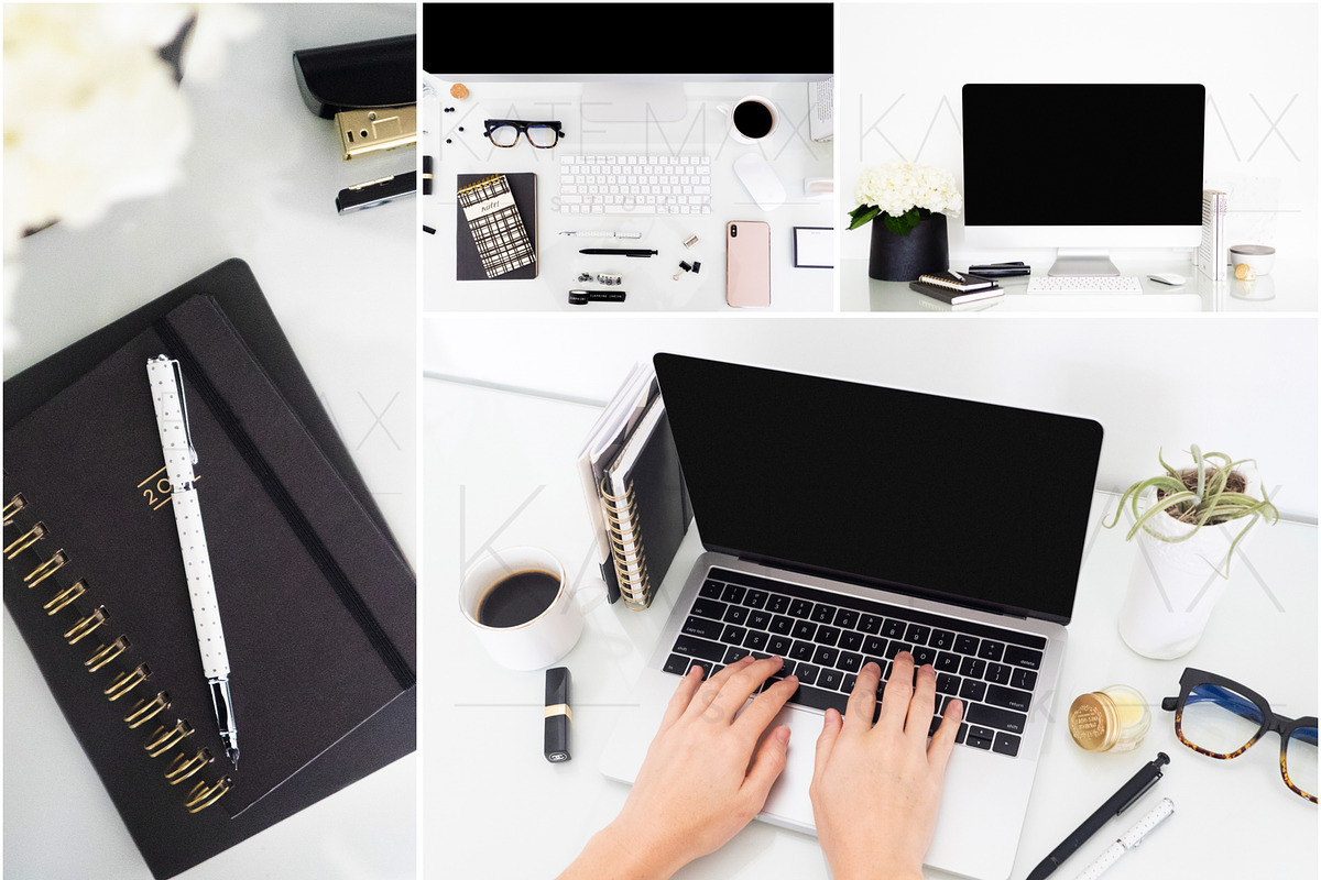 Black Desktop Styled Stock Photo Bun, a Pens & Pencil Mockup by Styled Stock House (Photo 2 of 4)