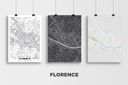 5 maps of Italian cities, a Texture Illustration by MaximGertsen (Thumbnail 2 of 9)