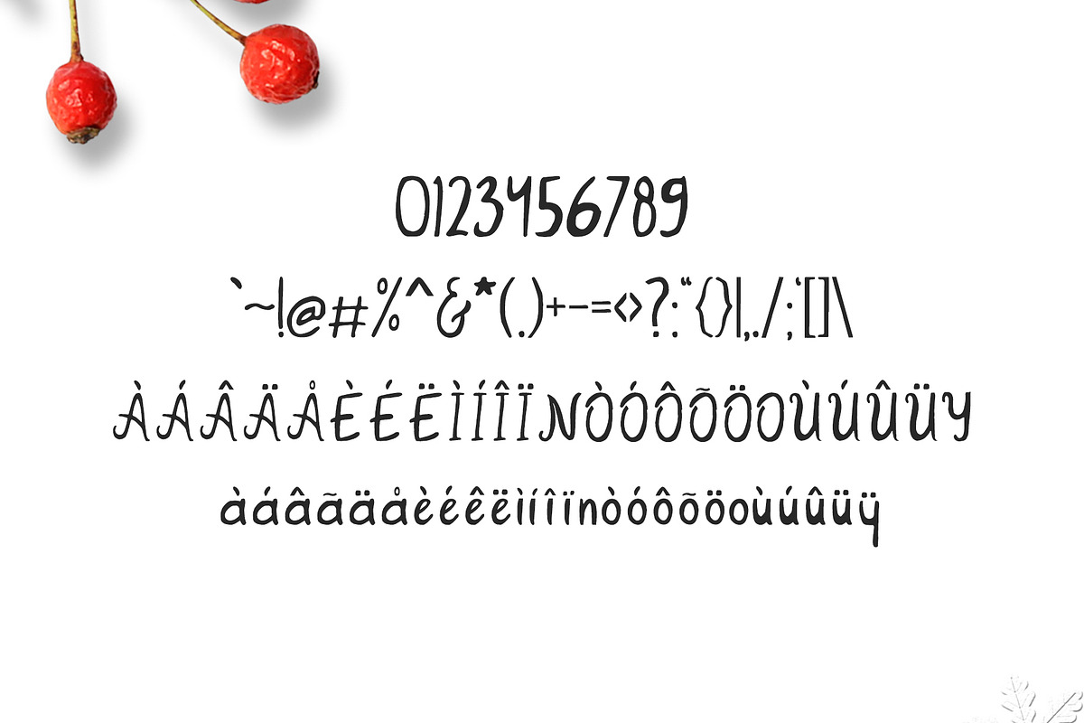 New Year 2018 Brush Font preview 3