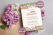 Baby Shower Invitation Template, an Invitation Template by SimoDigitalArt (Thumbnail 6 of 10)