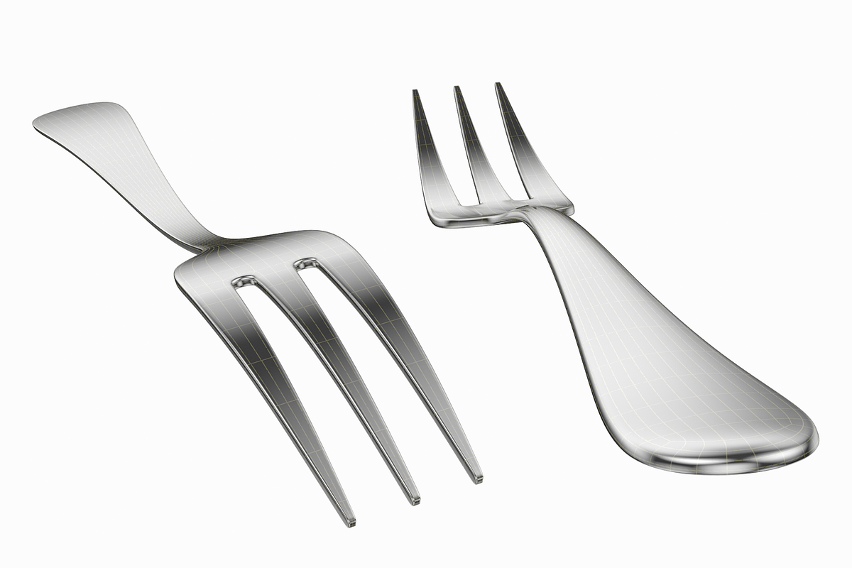 Generic Cutlery 12 Pieces COLLECTION, an Object 3D Model by VK Studio (Photo 7 of 17)