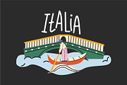 Italy Travel Vector Clipart Set, a Decorative Illustration by Luamor (Thumbnail 4 of 5)