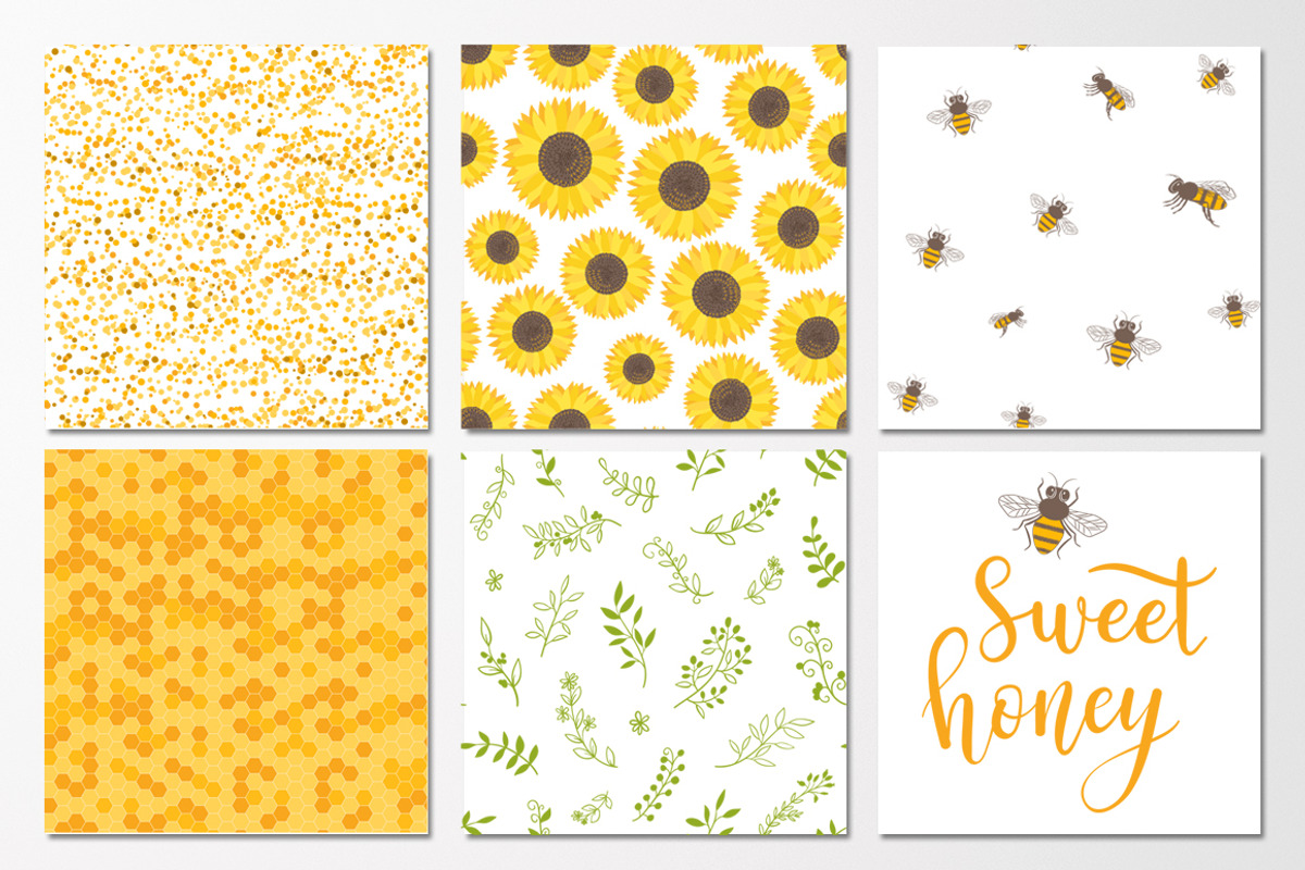 11 Honey patterns + Bonus, a Pattern Graphic by Midstream (Photo 3 of 8)