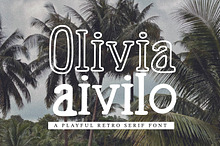 Olivia - A playful retro serif font