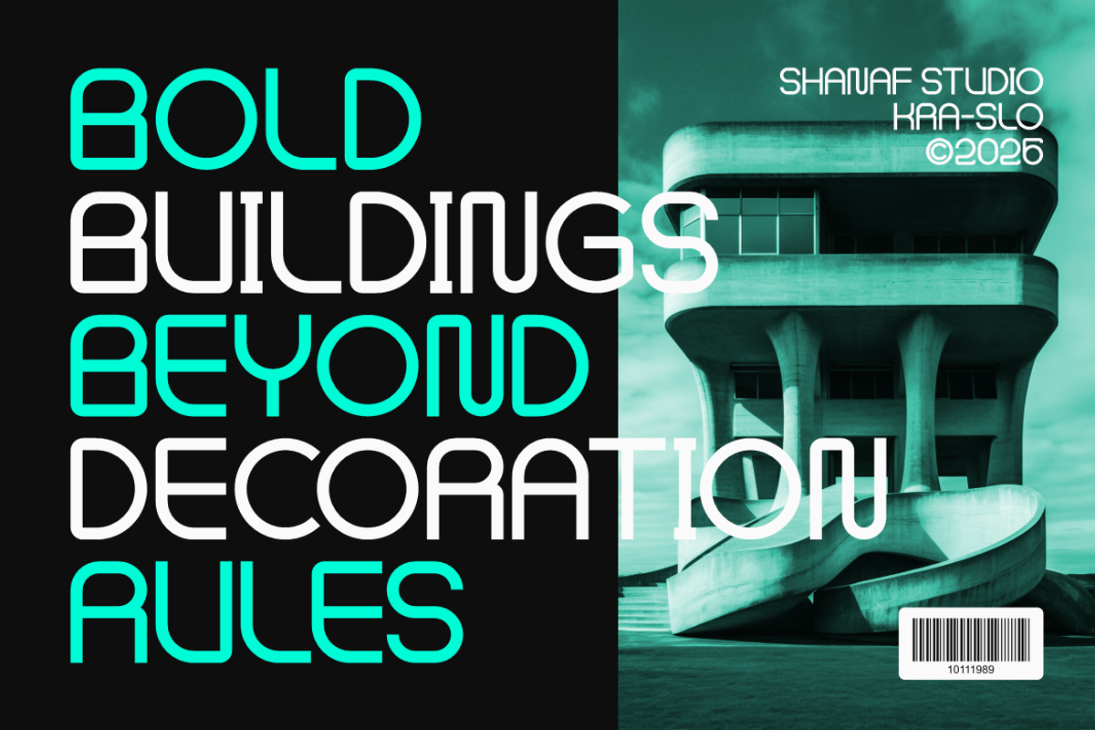 Vexorium Modern Experimental Font, a Font by PutraCetol Studio (Photo 4 of 5)