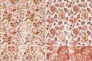 Crimson Red Indian Seamless Patterns, a Pattern Graphic by Maishop (Thumbnail 6 of 8)