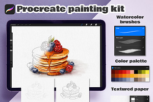 Procreate Watercolor Drawing Kit |