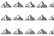Mountain Landscape Icon Set, an Object Graphic by nikagraphic (Thumbnail 3 of 3)