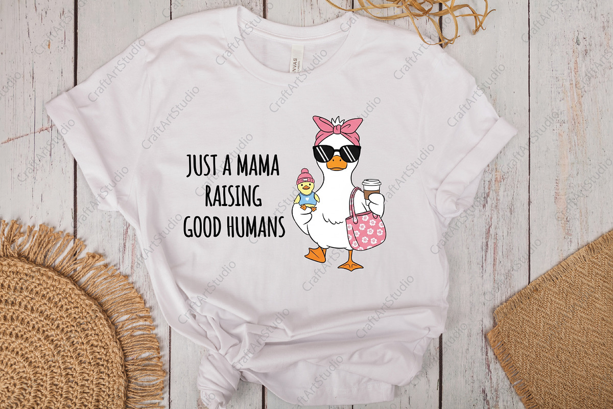 Mama Goose Mom & Baby Mother's Day, an Illustration by CraftArtStudio (Photo 3 of 4)