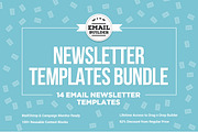 14 Email Newsletter Templates Bundle, an Email Template by ZippyPixels (Thumbnail 1 of 15)