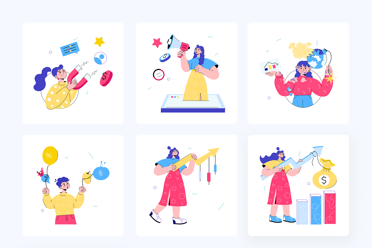 Animated Trading Mini Illustrations, a Person Illustration by Prosymbols (Photo 7 of 11)
