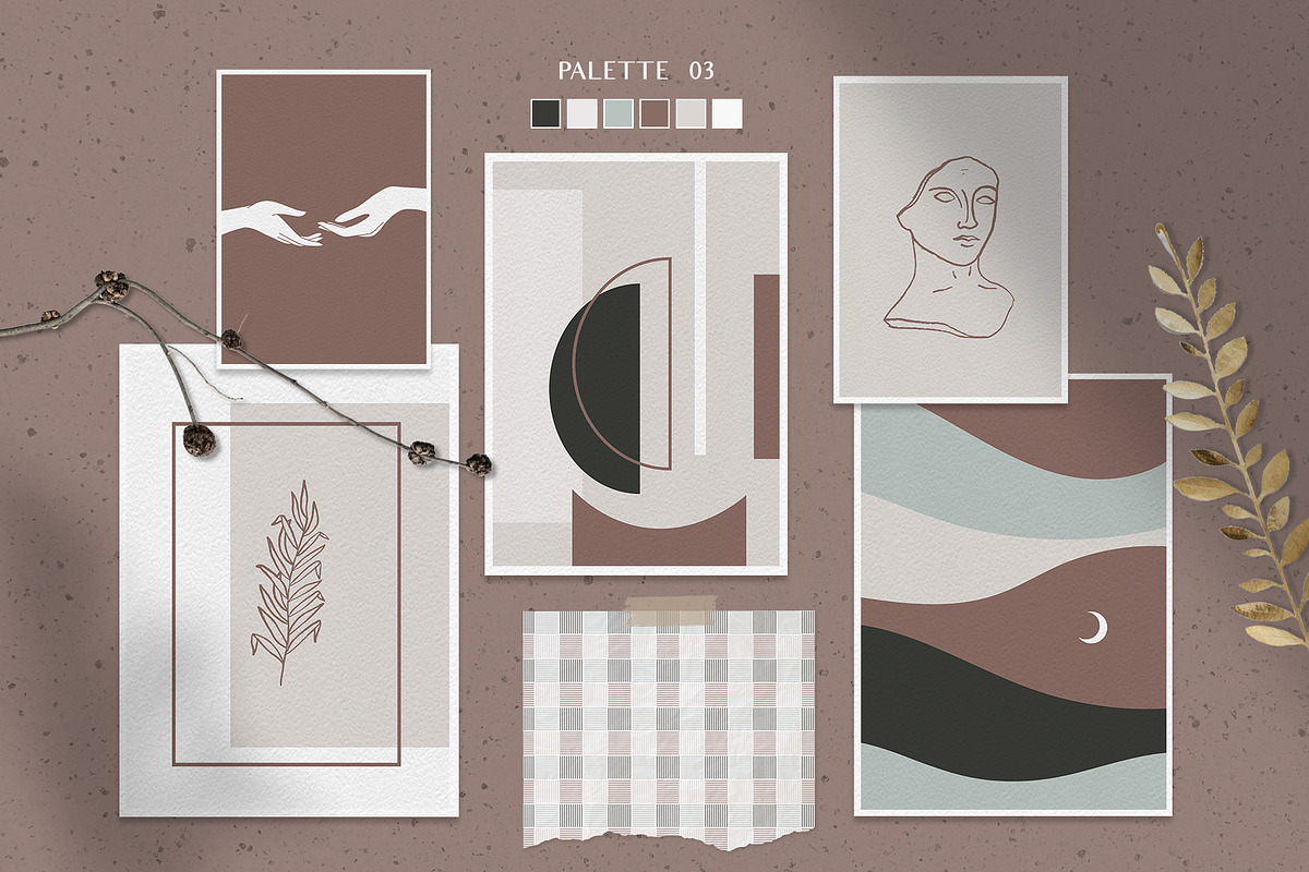 Modern Posters & patterns, an Object Illustration by Purple
