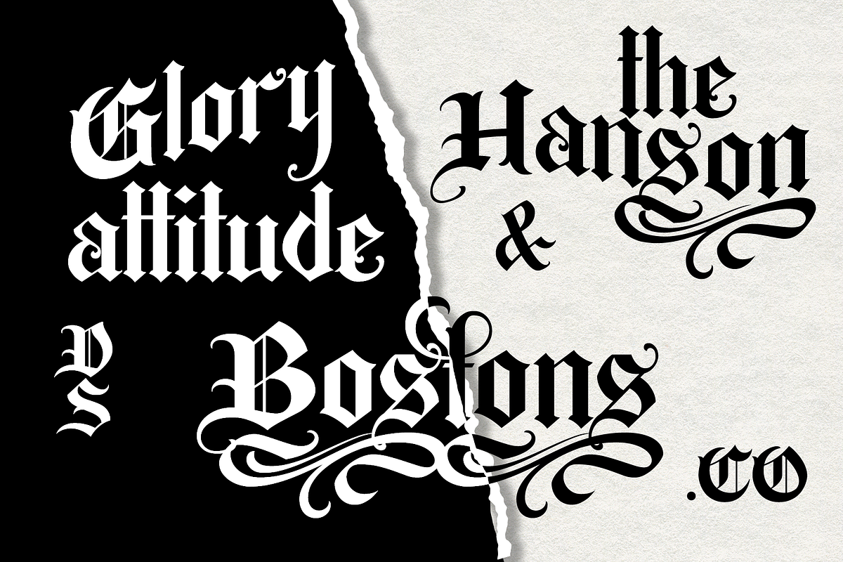 Bugenvil Modern Blackletter, a Blackletter Font by dansdesign (Photo 3 of 8)
