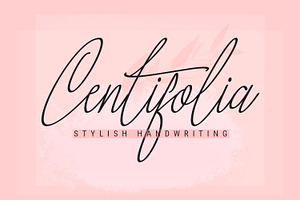 Centifolia Is A Lovely Font