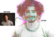 Neon Abstract Portrait FX, an Action Add-On by Studio Retouch (Thumbnail 8 of 13)