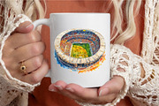 Watercolor Football, Sublimation, a Seasonal Illustration by designcity5 (Thumbnail 5 of 5)