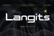 Langits – Modern Futuristic Font
