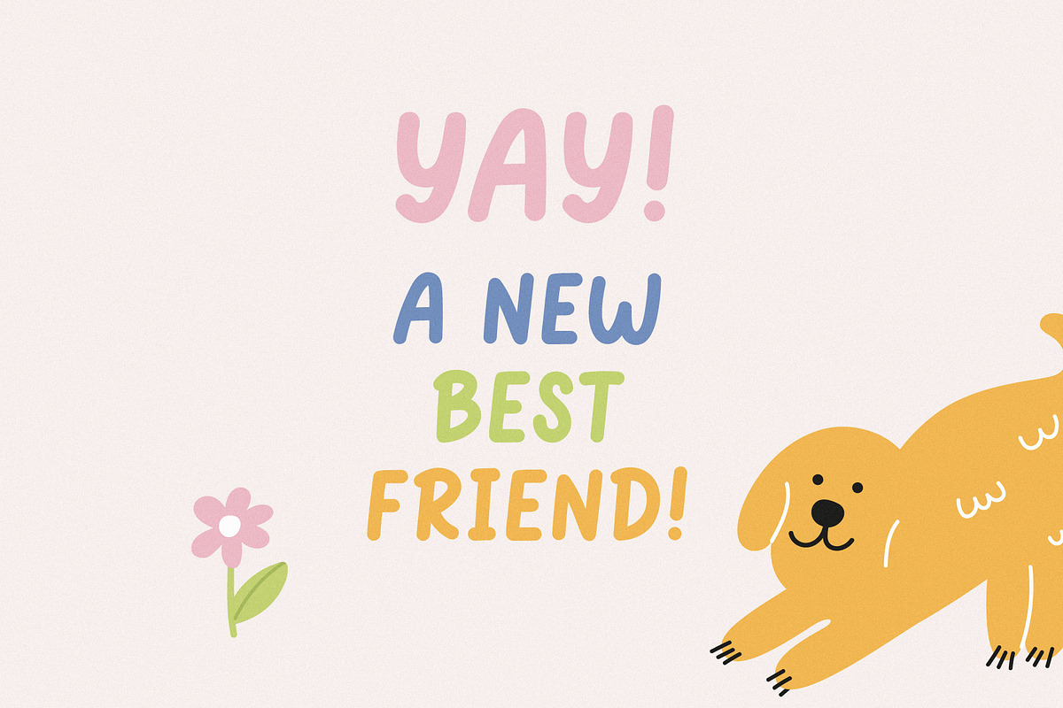 Friendly dog | Playful font, a Handwritten Font by JuliaVolkova (Photo 2 of 9)