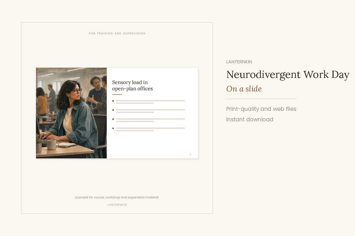 Neurodivergent at Work, Set of 24, a Person Illustration by LanternkinStudio (Photo 5 of 13)