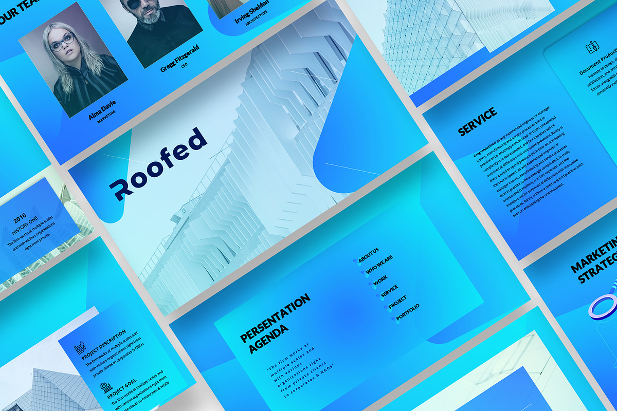 Roofed Corporate Google Slides, a Presentation Template by temphall (Photo 7 of 8)