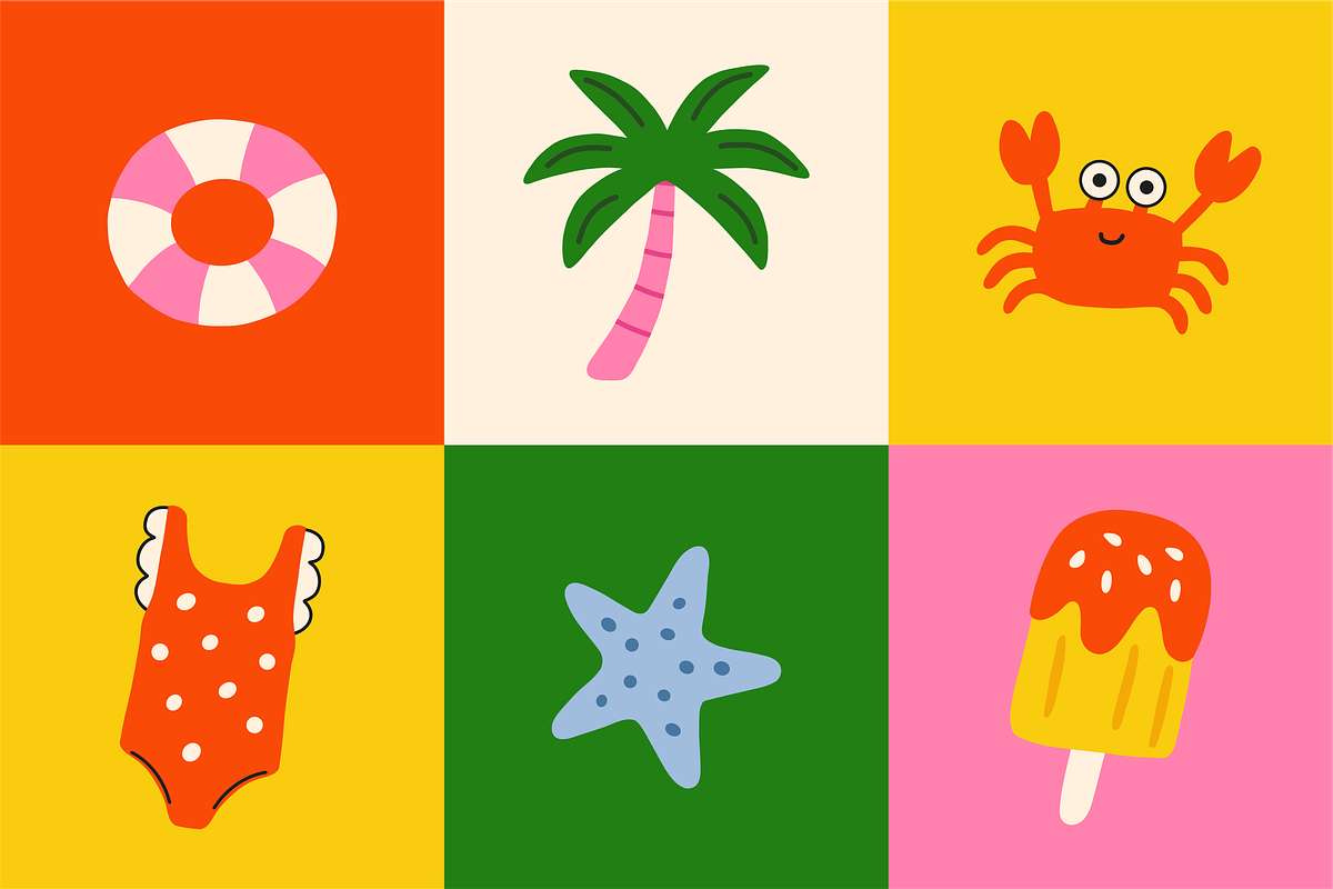 Summer Vibes Illustration Pack!, an Illustration by The Art Lab by Anka F. (Photo 3 of 7)