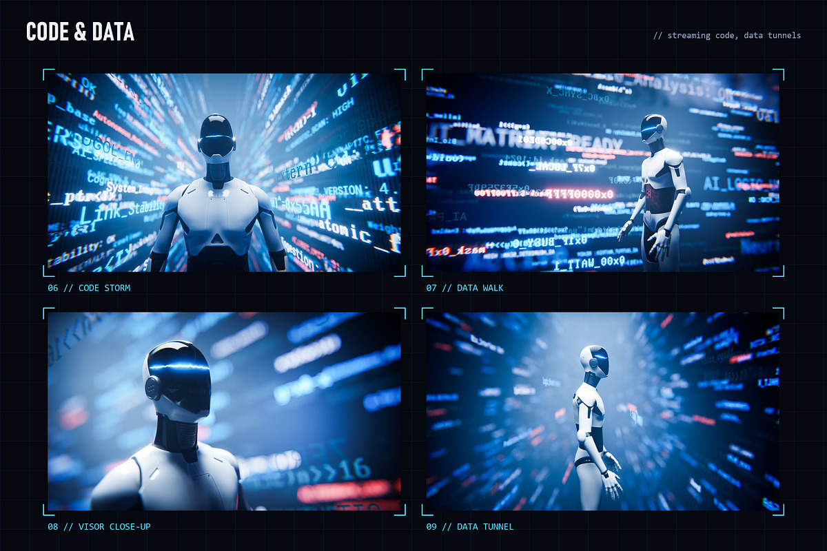 Humanoid AI - 12 JPG Backgrounds, a Background Graphic by Photocreo Michal Bednarek (Photo 3 of 6)
