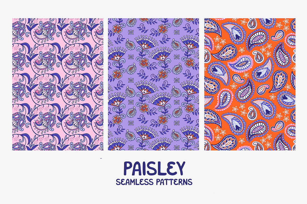 PAISLEY | graphics set, a Pattern Graphic by Nastya Tkachova (Photo 3 of 8)