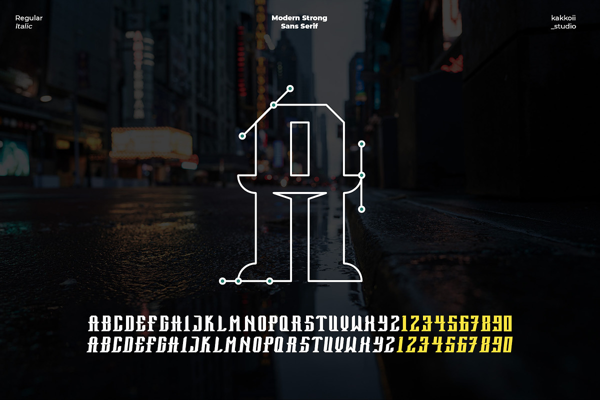 Maabhodo a Strong Bold Display Font, a Font by kkgp_works (Photo 3 of 5)