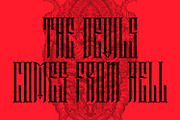 Demonics, a Blackletter Font by Dikas Studio (Thumbnail 6 of 7)