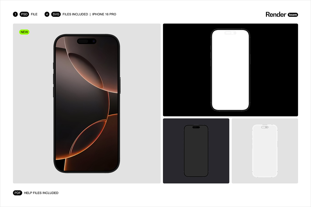 Apple Devices Mockup Bundle, an iPhone Mockup by Renderteam (Photo 7 of 20)