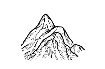 Mountain peak. Vector illustration, an Illustration by Vector illustrations