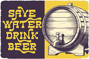Hops And Barley Vintage Font, a Serif Font by JumboDesign (Thumbnail 6 of 6)