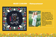 Folksy Wreaths & Bouquets Templates, an Illustration by On the Mark Designs (Thumbnail 10 of 16)