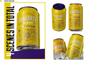 12oz-355ml Can Mockup, an Advertising Mockup by HexenDesigns (Thumbnail 2 of 7)