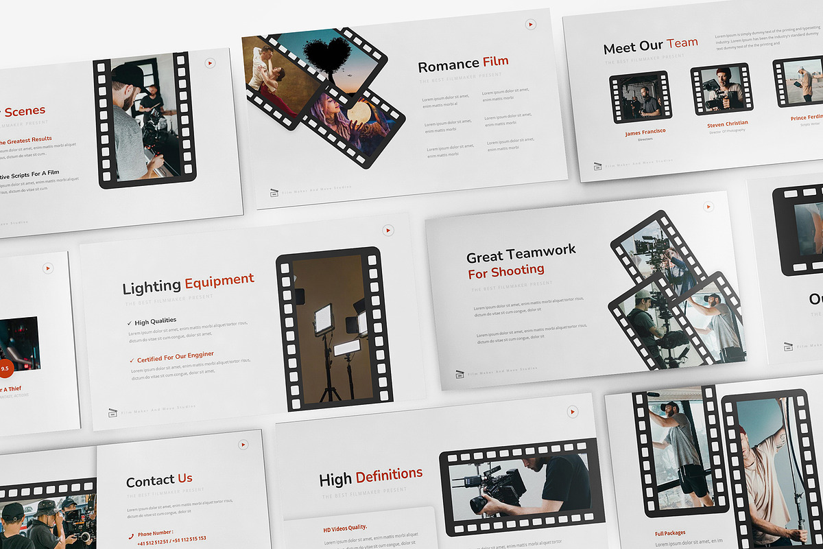 Move Studios Powerpoint Template, a Presentation Template by Formatika Studio (Photo 6 of 10)