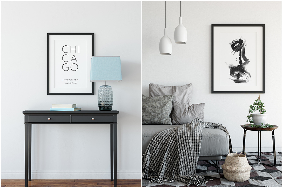Frame Mockup Bundle Vol 3, a Print Template by Yuri-U (Photo 9 of 17)