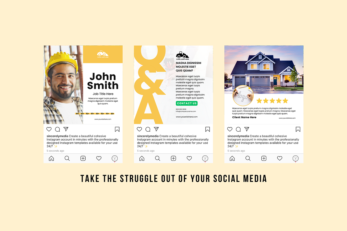 Construction Social Media, a Social Media Template by Sincerely Media (Photo 3 of 8)