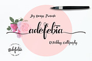 Adefebia Wedding Script Font, a Script Font by FHFont (Thumbnail 11 of 19)