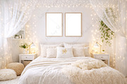 Bedroom Frame Mockup PSD JPG PNG, a Product Mockup by Mockup Shop (Thumbnail 1 of 2)