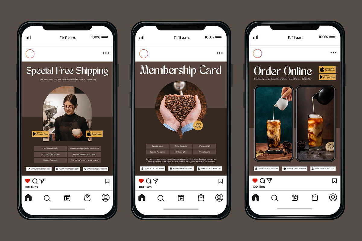 Coffee Brown Template, a Social Media Template by Kalubuak (Photo 6 of 10)