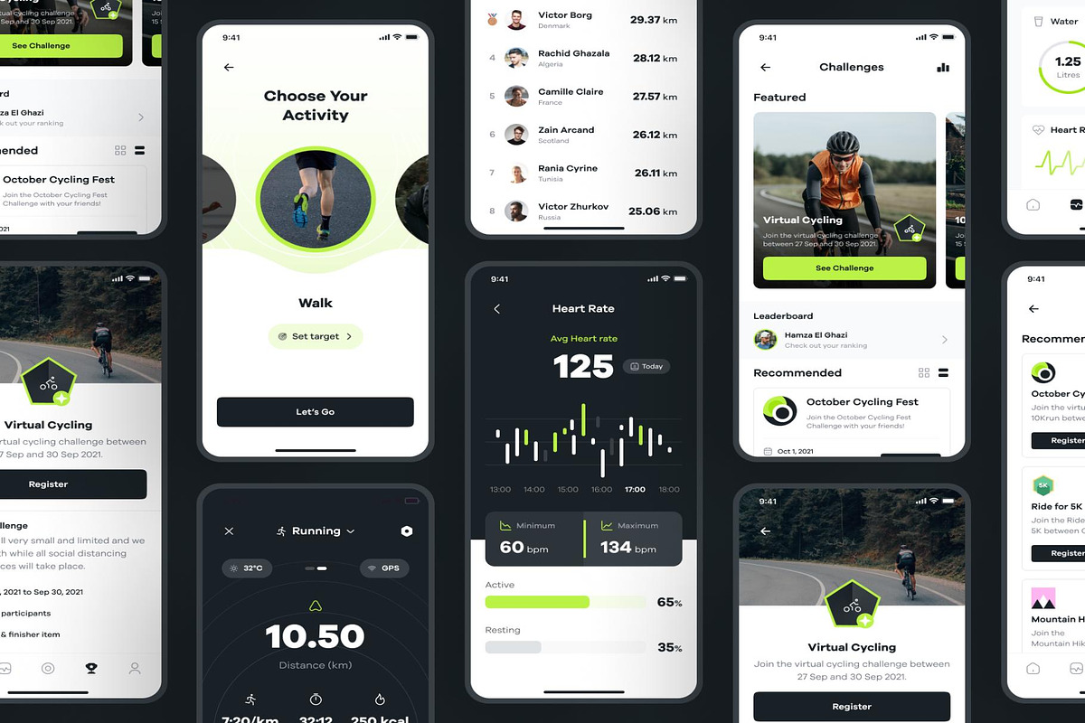 Sportly - Fittech Web App UI Kit, an UI Kit Template by Lumina_ui_ux202 (Photo 5 of 8)