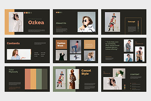 Ozkea Lookbook Fashion Google Slides