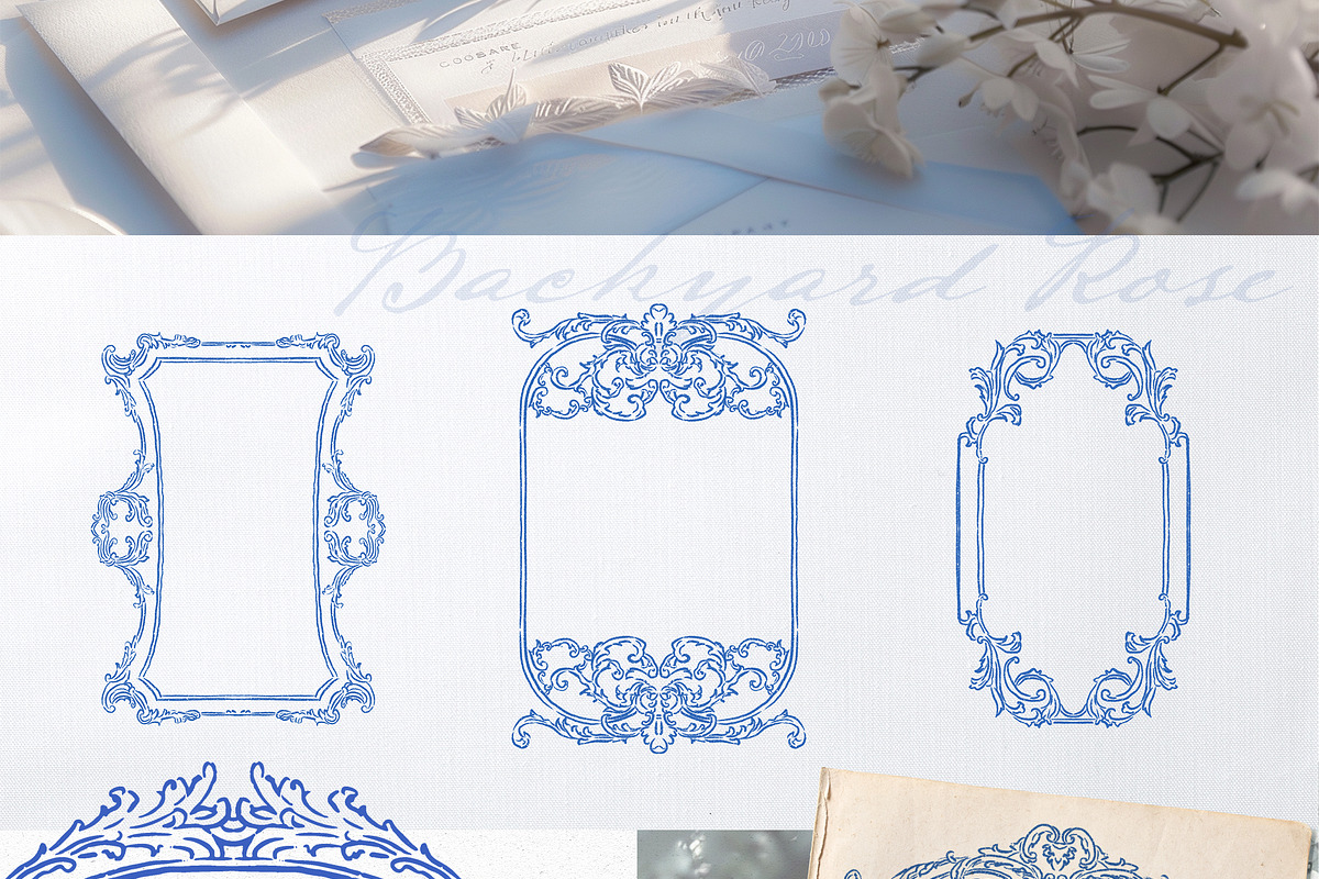 Ornamental Fine Art Frames, a Decorative Illustration by Backyard Rose (Photo 4 of 13)