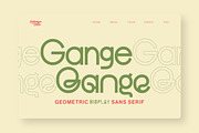 Gange – Bold Geometric Sans, a Sans Serif Font by Lettertype Studio (Thumbnail 10 of 15)