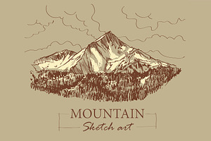 Sketch of mountain