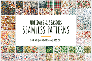 Holidays & Seasons Seamless Patterns